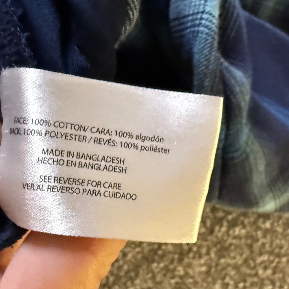 Orvis Classic Collection XXL Blue Plaid Flannel Shirt Jacket Shacket - Picture 4 of 5